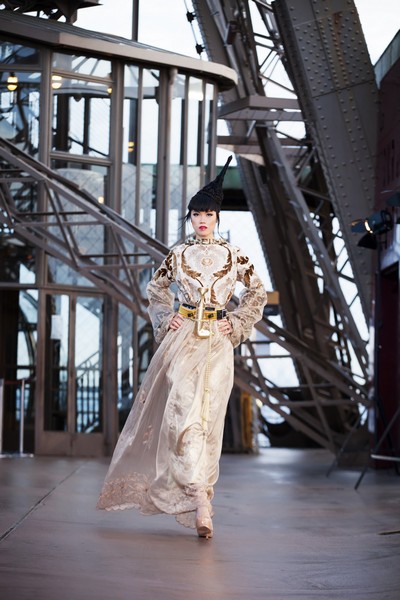 Unconventional Catwalk Took Over Paris The Phenomenal Success of Jessia Minh Anhs Autumn Fashion Show Atop the Eiffel Tower